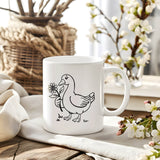 Plotterdatei Gans viel Frühling - Sewando