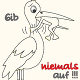 Stickdatei Set "Gib niemals auf"