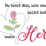 Stickdatei - Du hast mein Herz... - Sewando
