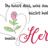 Stickdatei - Du hast mein Herz... - Sewando