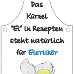 Stickdatei - ITH Mini-Flaschenschürzen Eierlikör (kleine Flaschen) - Sewando