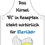 Stickdatei - ITH Mini-Flaschenschürzen Eierlikör (kleine Flaschen) - Sewando