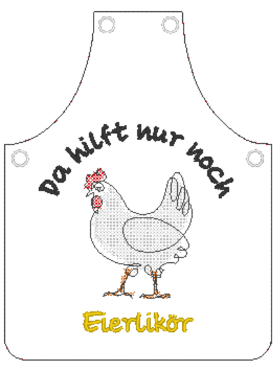 Stickdatei - ITH Mini-Flaschenschürzen Eierlikör (kleine Flaschen) - Sewando