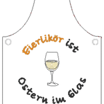 Stickdatei - ITH Mini-Flaschenschürzen Eierlikör (kleine Flaschen) - Sewando