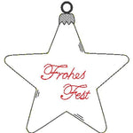 Stickdatei - Christbaumschmuck STERNE Single Line - Sewando