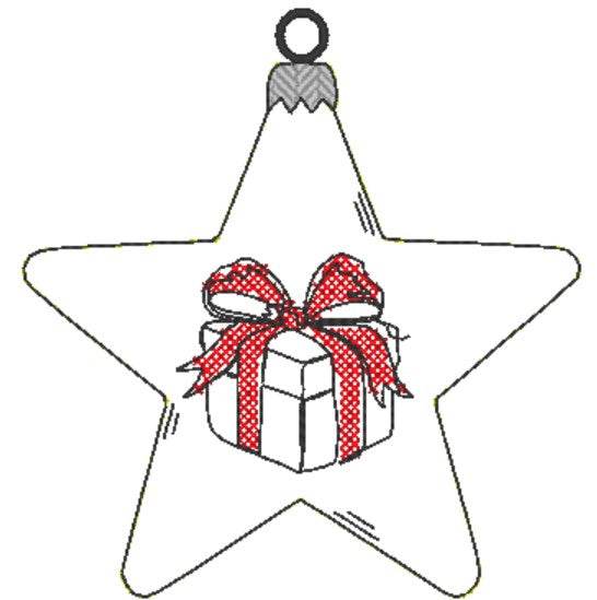 Stickdatei - Christbaumschmuck STERNE Single Line - Sewando