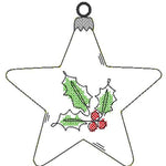Stickdatei - Christbaumschmuck STERNE Single Line - Sewando