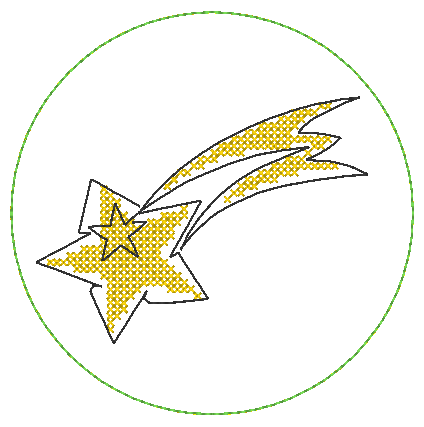 Stickdatei - Untersetzer Single Line Advent (24 Dateien) - Sewando