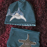 Stickdatei "Haifamilie" für 16x26 cm Rahmen