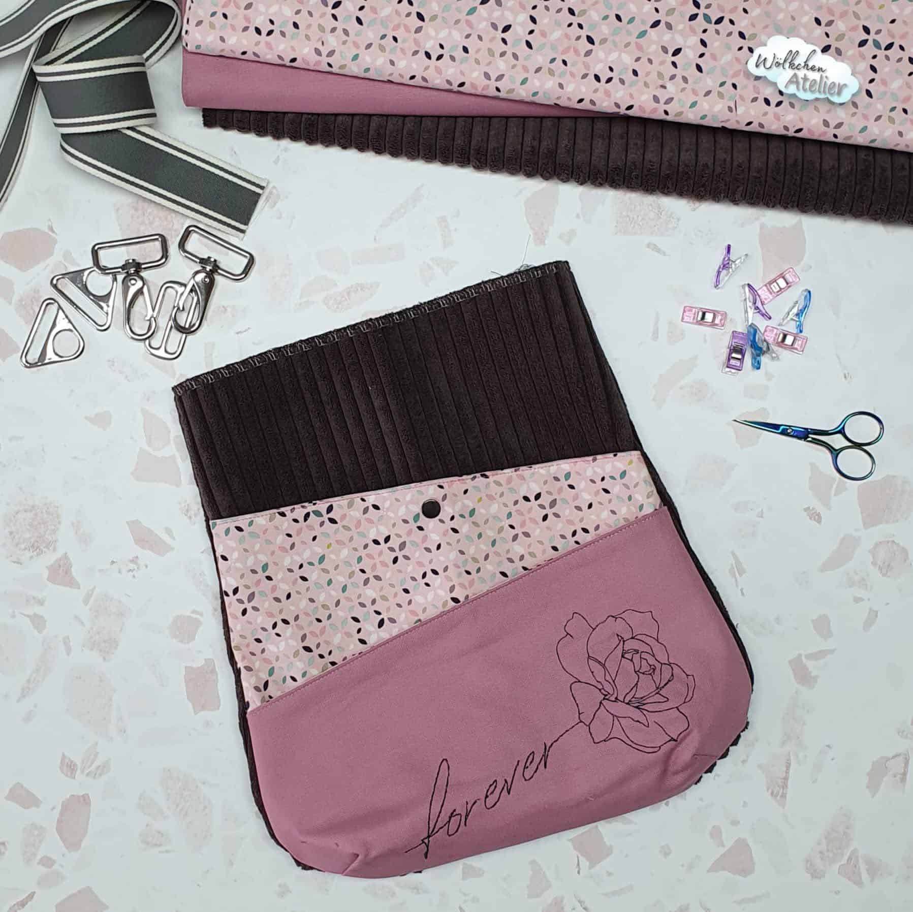 Rose Stickdatei – filigranes Forever-Motiv für deine Stickmaschine - Sewando