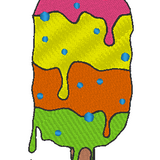 Stickdatei - Doodle-Applikation "Like ICE in the sunshine"