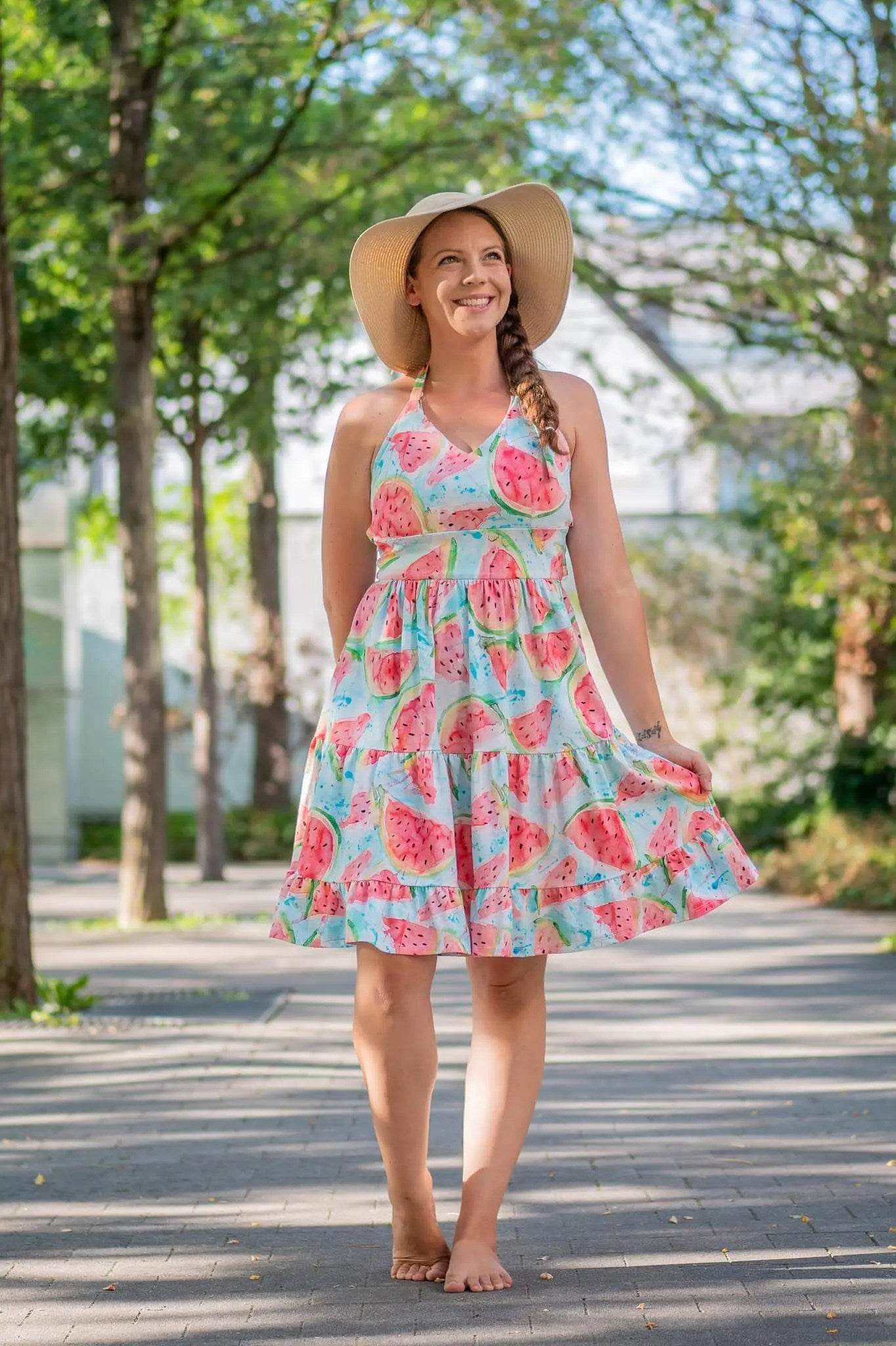 Schnittmuster Kleid Sodalith Gr. A - J DE/EN/FR - Sewando