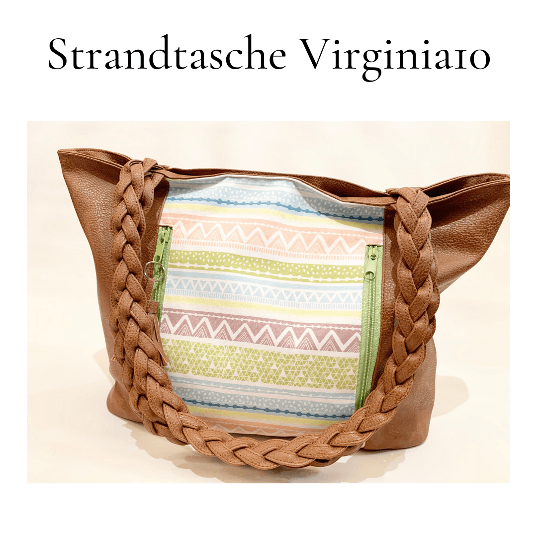 eBook Strandtasche VIRGINIA10 Nähanleitung Schnittmuster - Sewando