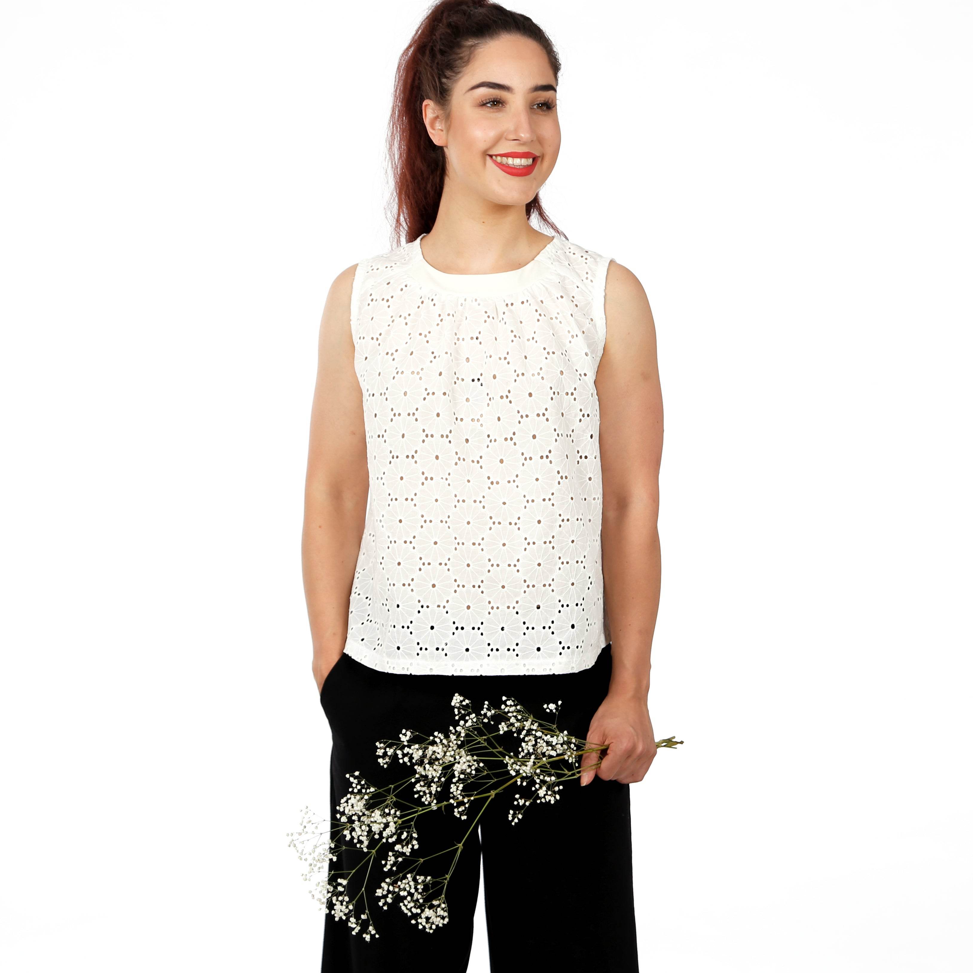 Blusentop FRAU ENYA | Schnittmuster Gr. XS-XXL - Sewando