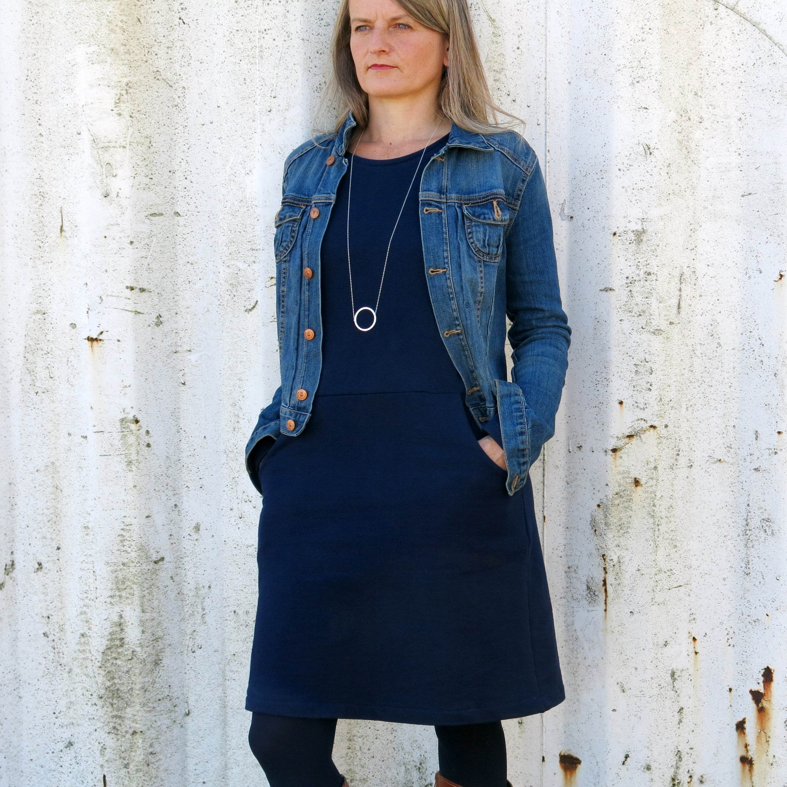 Sweatkleid FRAU FANNIE | Schnittmuster Gr. XS-XL - Sewando
