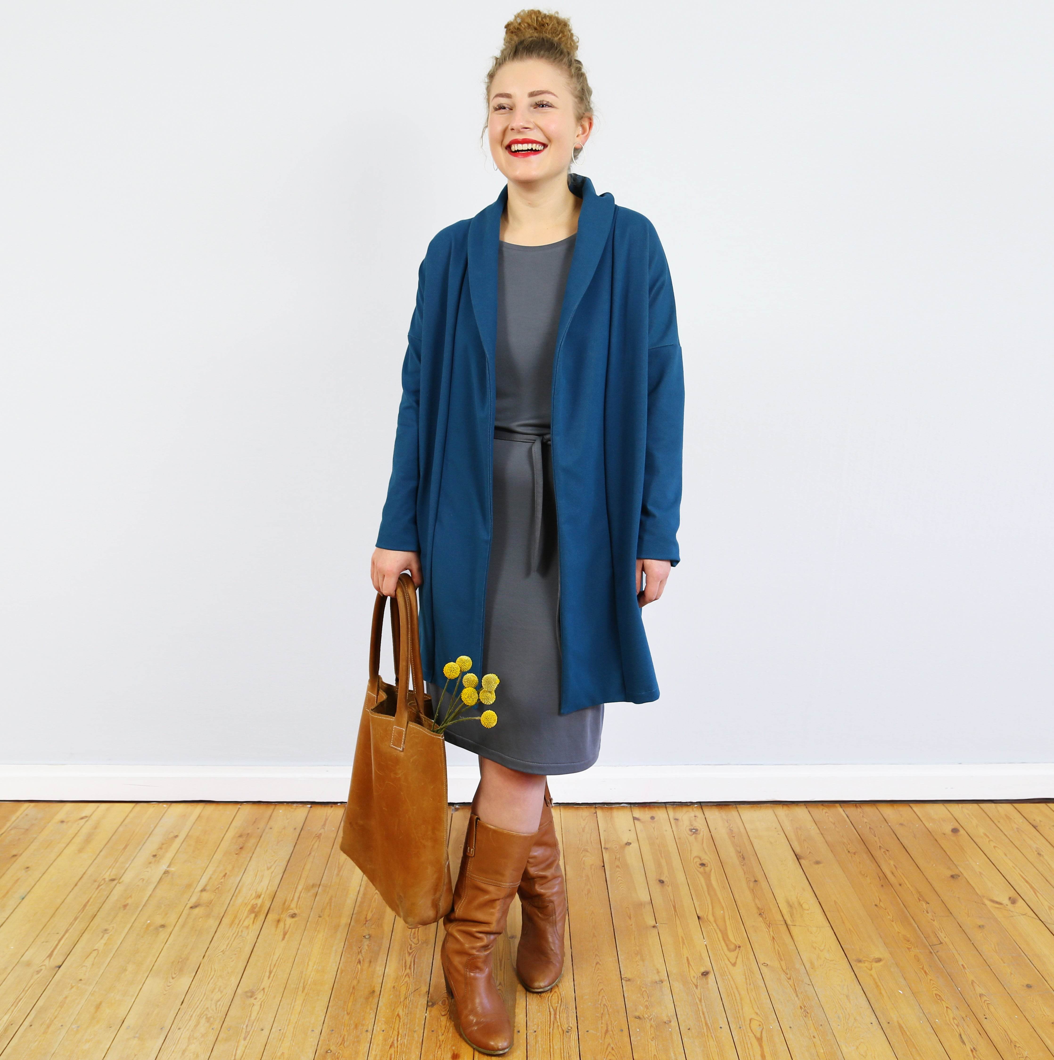 Sweatjacke FRAU KATI | Schnittmuster Gr. XS-XL - Sewando