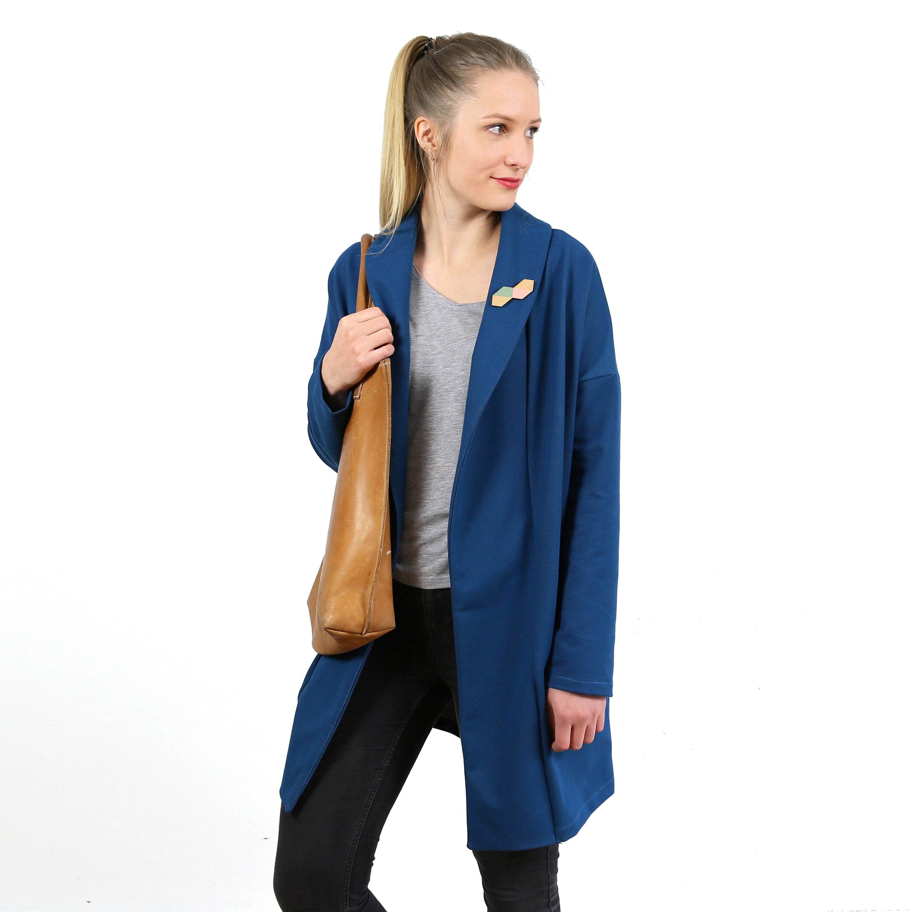 Sweatjacke FRAU KATI | Schnittmuster Gr. XS-XL - Sewando