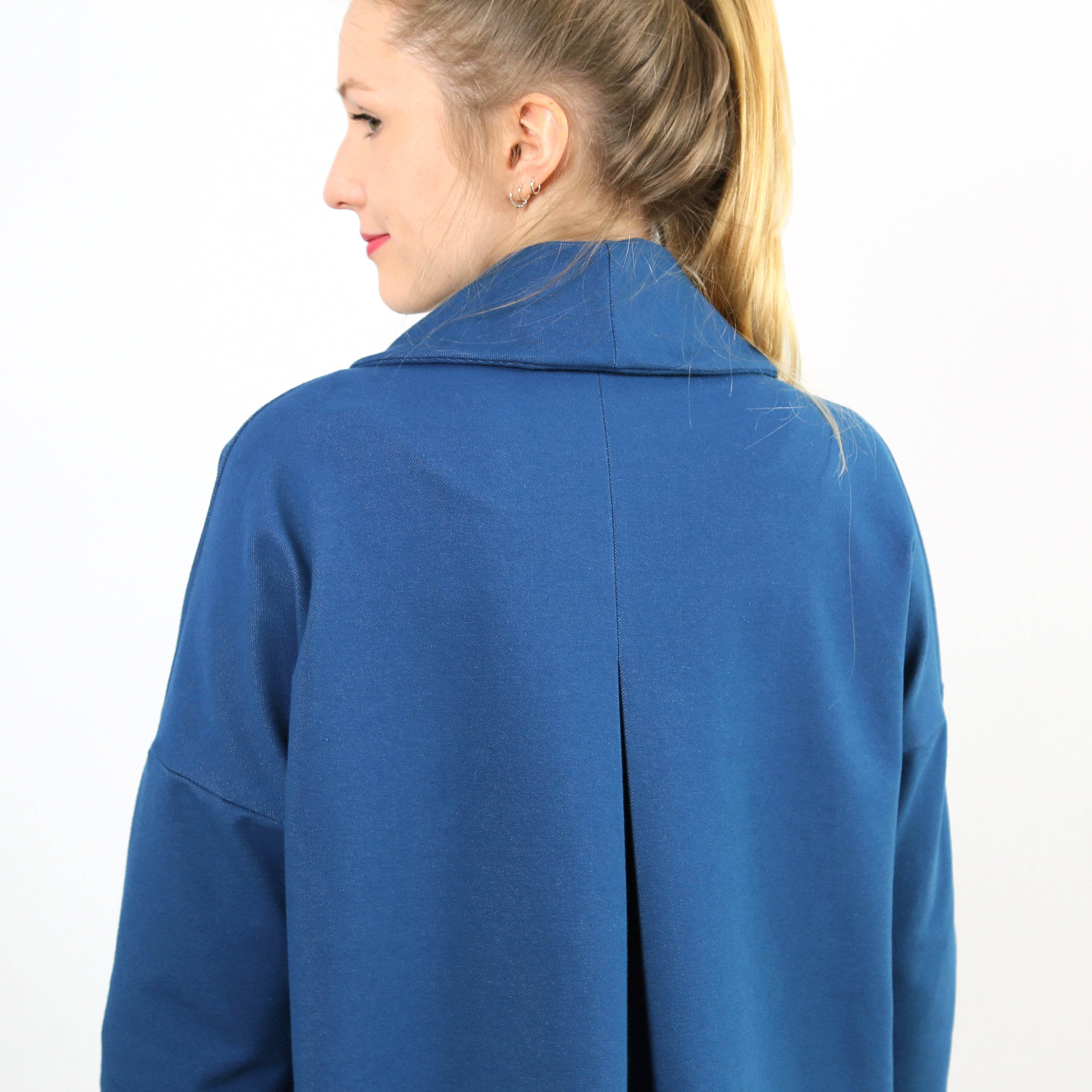 Sweatjacke FRAU KATI | Schnittmuster Gr. XS-XL - Sewando