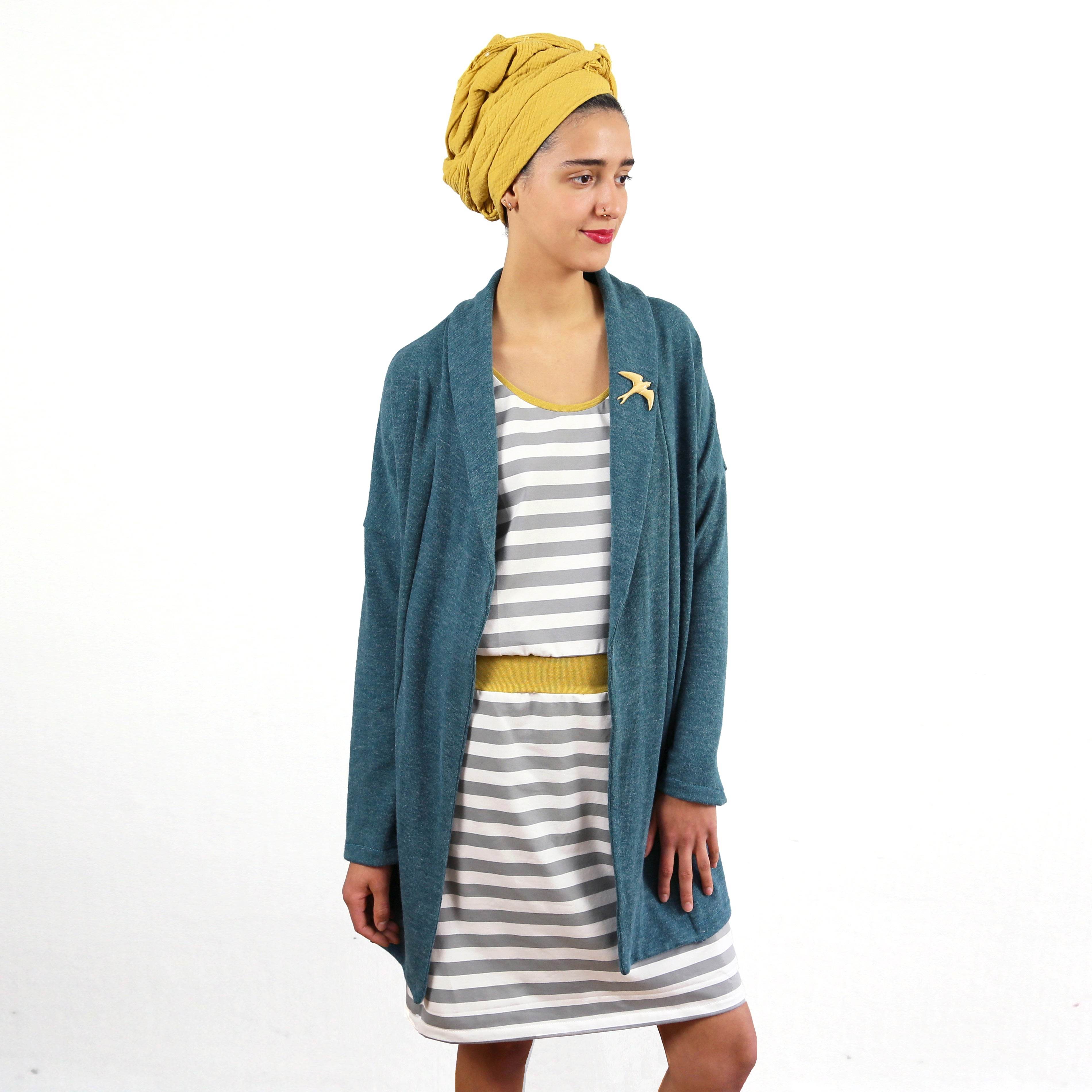 Sweatjacke FRAU KATI | Schnittmuster Gr. XS-XL - Sewando