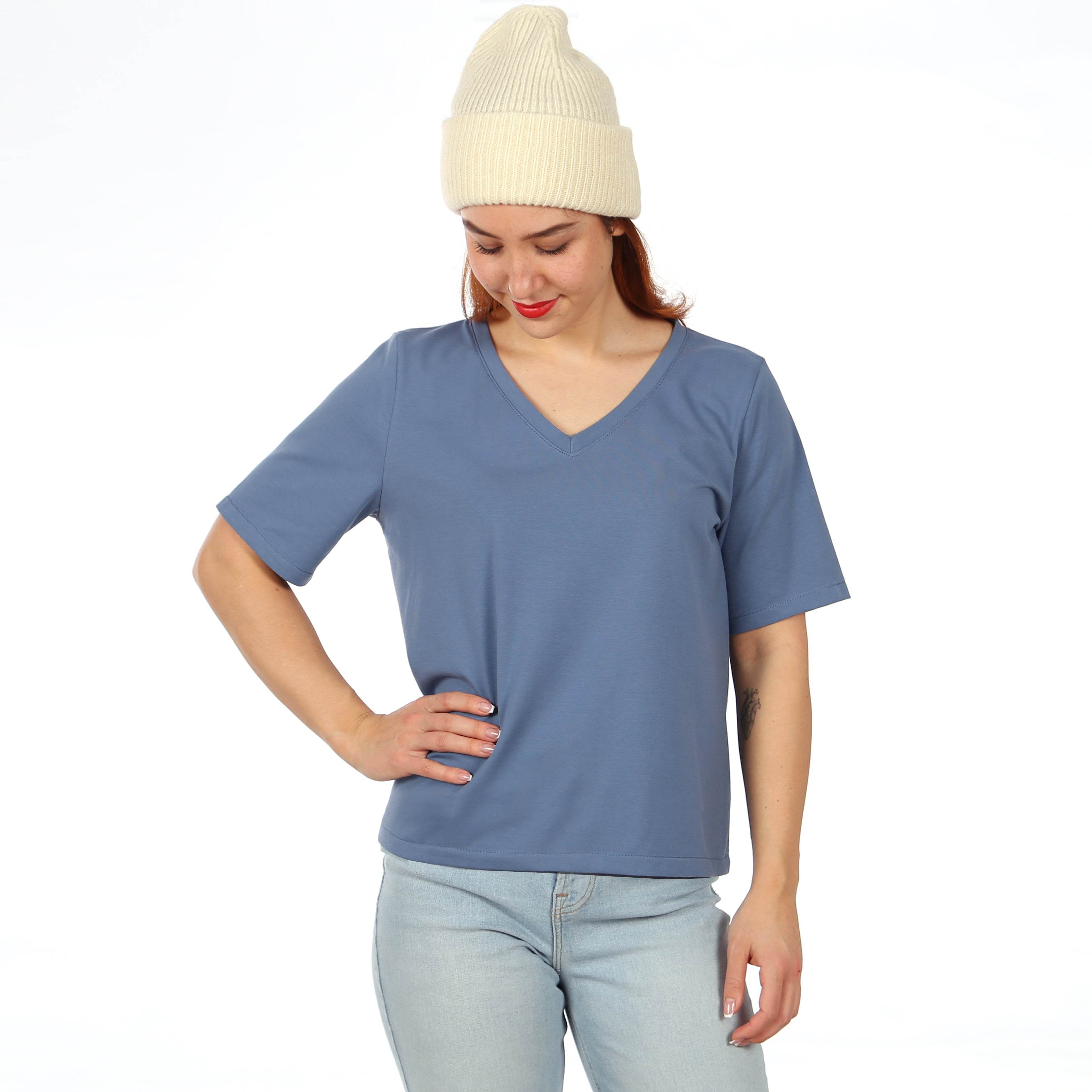 V-Shirt FRAU KAY | Schnittmuster XS-XXL : - Sewando