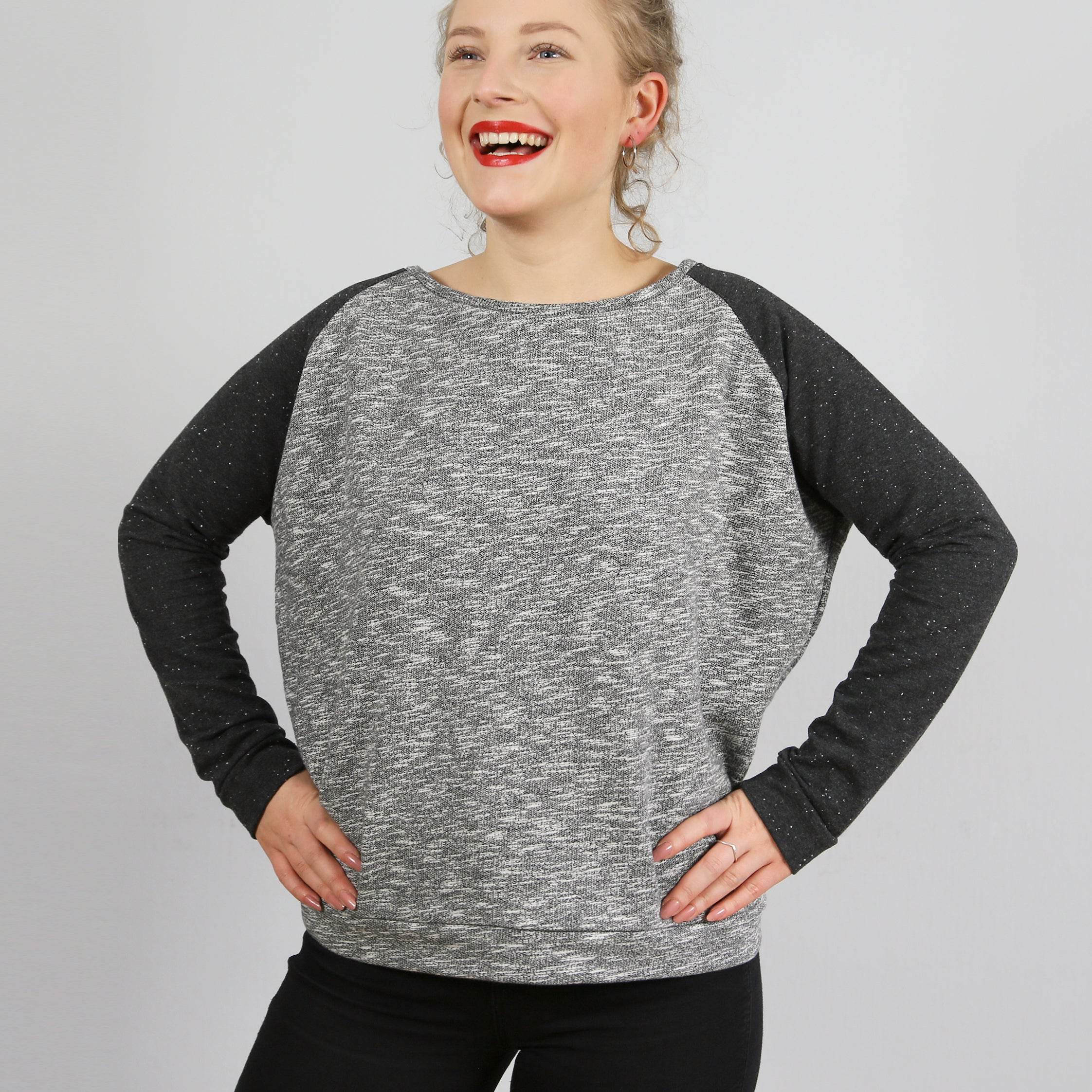 Raglansweater FRAU MONA | Schnittmuster Gr. XS-L - Sewando