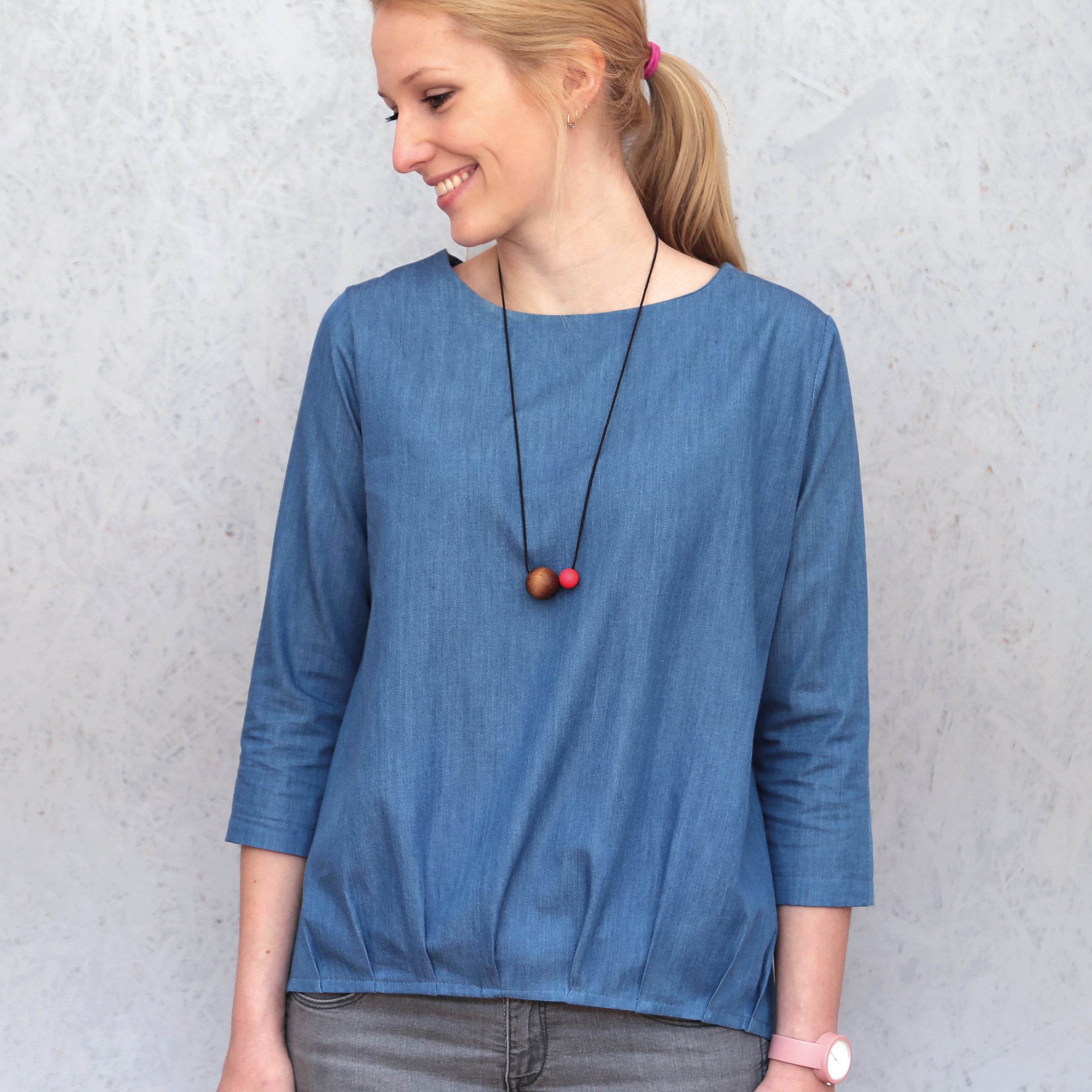 Bluse FRAU NINA | Schnittmuster Gr. XS-XL - Sewando