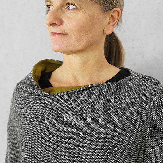 Wendeponcho FRAU PENNY | Schnittmuster Kids, Teens & Damen : - Sewando