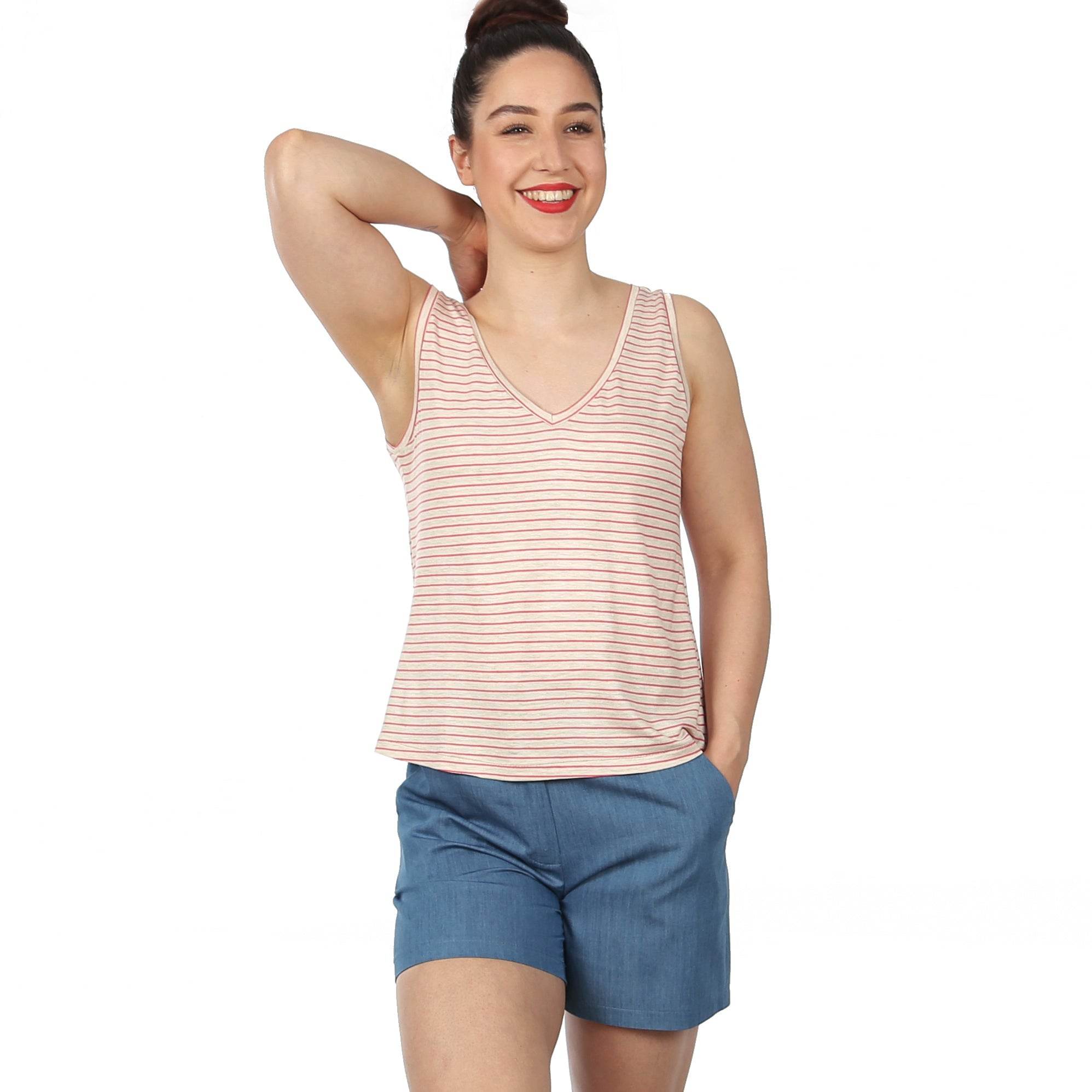 Top FRAU JILL | Schnittmuster Gr. XS-XXL : - Sewando