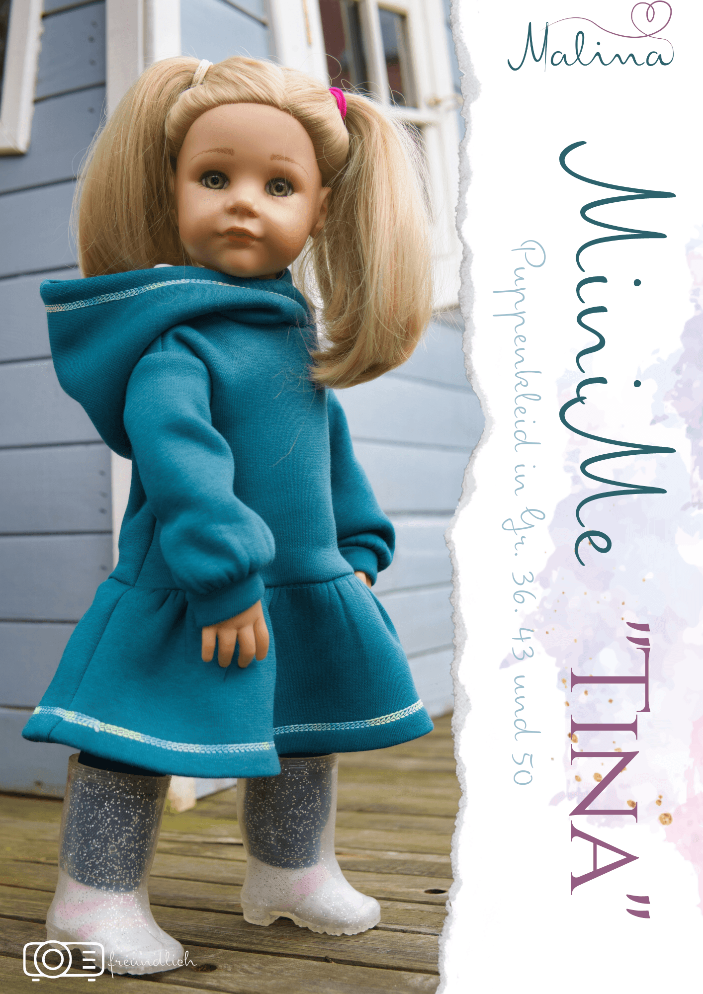 Schnittmuster Puppe Sweatkleid Tina MiniMe - Sewando