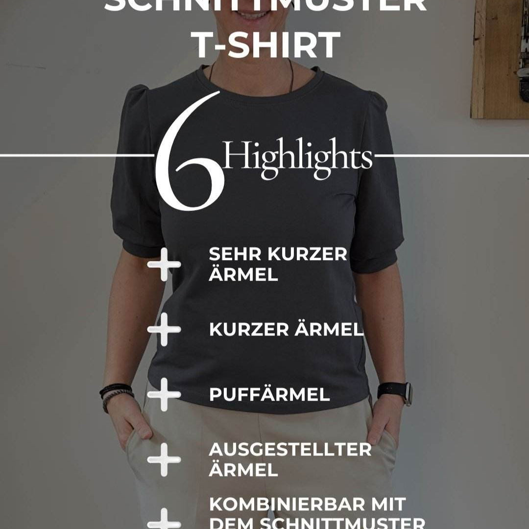 E-Book und Schnittmuster | T-Shirt S-XL - Sewando