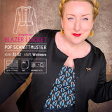 Blazer mit Schlösschen | PDF Schnittmuster + Anleitung PDF | Gr. 32-52 | Anfänger | deutsch :