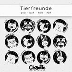 Plotterdatei Tierfreunde - Sewando
