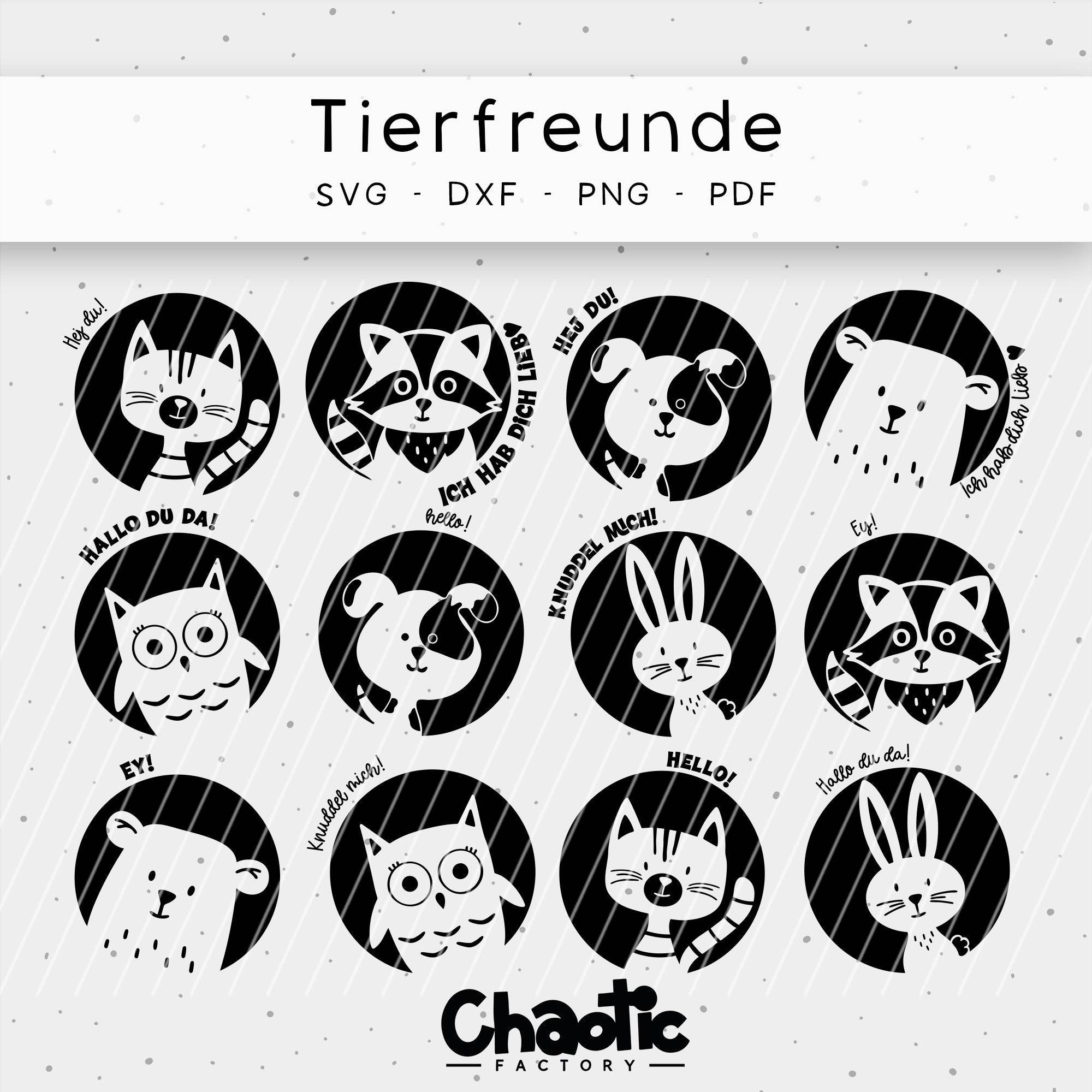 Plotterdatei Tierfreunde - Sewando