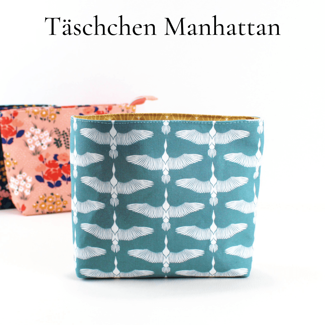 FreeBook Täschchen Manhattan Nähanleitung Schnittmuster - Sewando