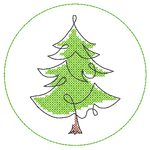 Stickdatei - Untersetzer Single Line Advent (24 Dateien) - Sewando