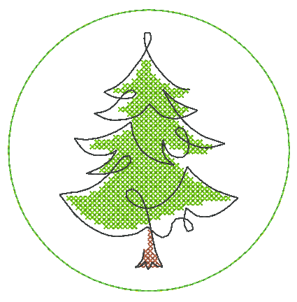 Stickdatei - Untersetzer Single Line Advent (24 Dateien) - Sewando