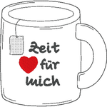 Stickdatei - Teetassen-Set (Füllobjekt) - Sewando