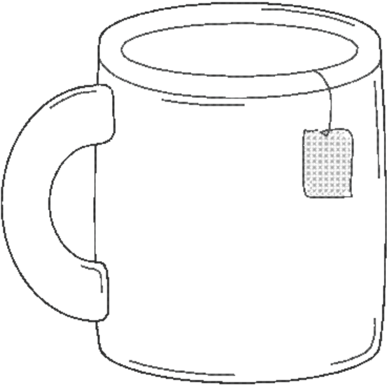 Stickdatei - Teetassen-Set (Füllobjekt) - Sewando