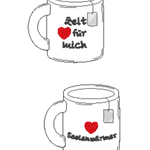 Stickdatei - Teetassen-Set (Füllobjekt) - Sewando