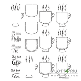 Brusttasche Kaffee oder Tee |SVG, DXF, PNG Plotterdatei, Laserdatei - Sewando