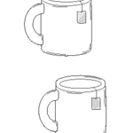 Stickdatei - Teetassen-Set (Füllobjekt) - Sewando