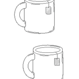 Stickdatei - Teetassen-Set (Füllobjekt) - Sewando