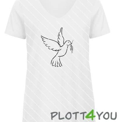 Taube | SVG DXF & PNG Plotterdatei, Laserdatei - Sewando