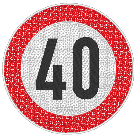 Stickdatei - Verkehrsschilder zum Geburtstag - Sewando