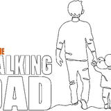 Stickdatei - Set "The Walking DAD"