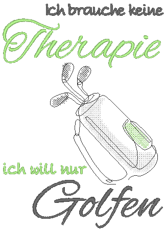 Stickdatei - Therapie GOLFEN - Sewando