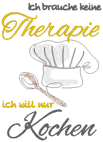 Stickdatei - Therapie KOCHEN - Sewando