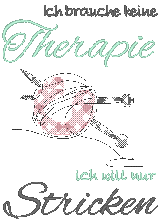 Stickdatei - Therapie STRICKEN - Sewando