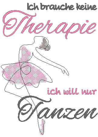 Stickdatei - Therapie TANZEN - Sewando