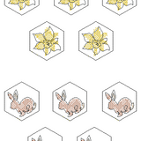 Stickdatei - TIC TAC TOE Spiel "Ostern" mit ITH-Beutel